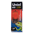 JCD-IR-60/G9 Лампа галогенная инфракрасная для обогрева животных. Картон. ТМ Uniel JCD-IR-60/G9 Лампа галогенная инфракрасная для обогрева животных. Картон. ТМ Uniel